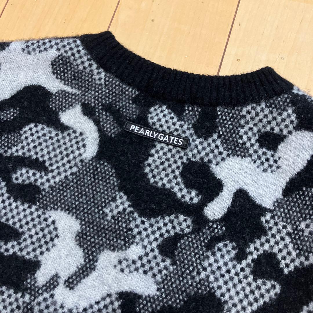 PEARLY GATESパーリーゲイツ　カシミヤ混　セーター　カモフラ　サイズ0