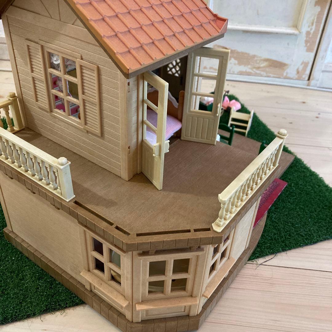 あかりの灯る大きなお家 シルバニアファミリー ペルシャネコ ファミリー セット