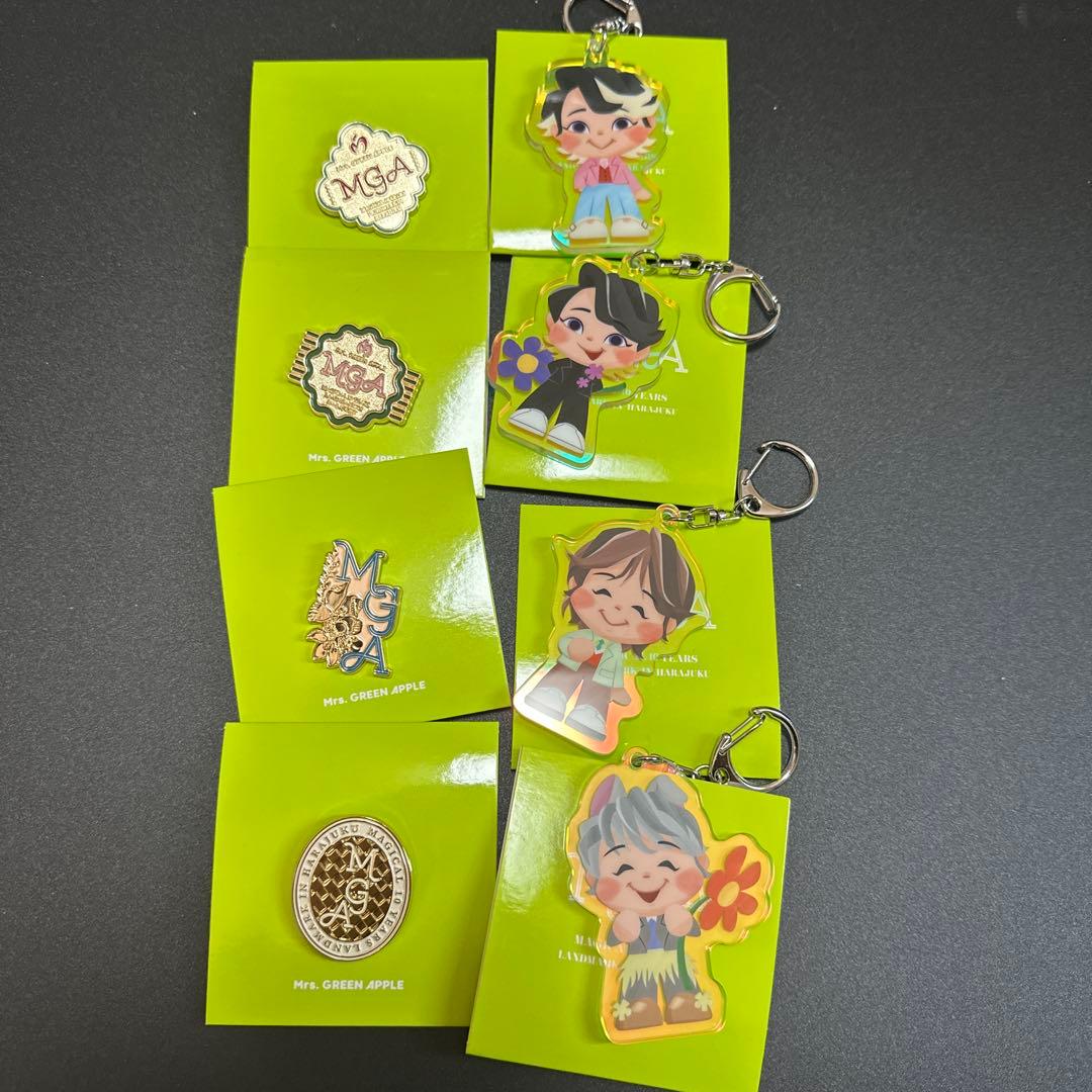 Mrs. Green Apple ミセス ポップアップ キーホルダー ピンバッジ