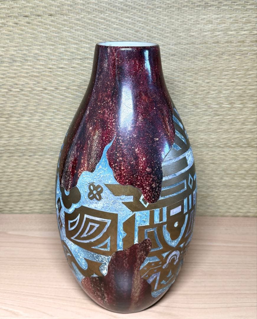 大型 花瓶 フラワーベース 花器 花入 陶芸 工芸品 レトロ アンティーク