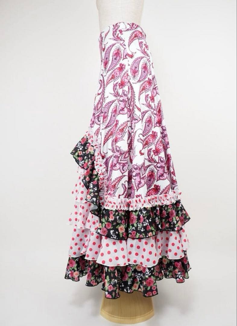 フラメンコ　ファルダ　新品　Leirena フラメンコ衣装　スカート　レッスン