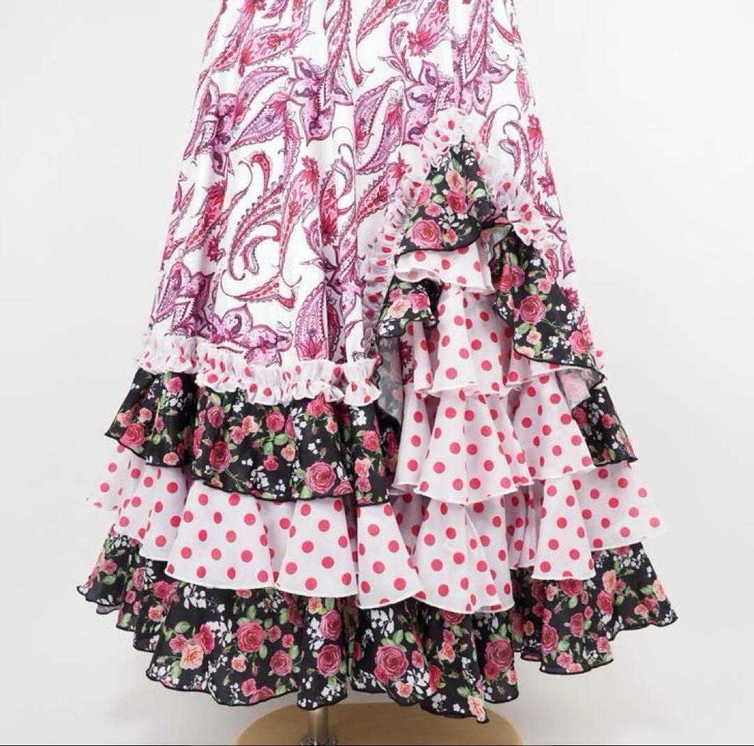 フラメンコ　ファルダ　新品　Leirena フラメンコ衣装　スカート　レッスン