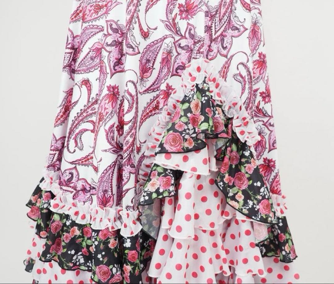 フラメンコ　ファルダ　新品　Leirena フラメンコ衣装　スカート　レッスン