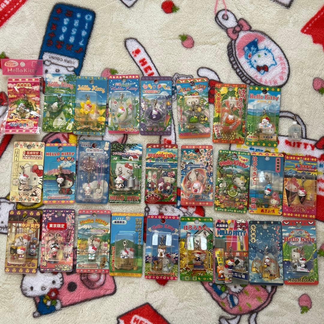 【未使用】ご当地キティストラップ まとめ売り