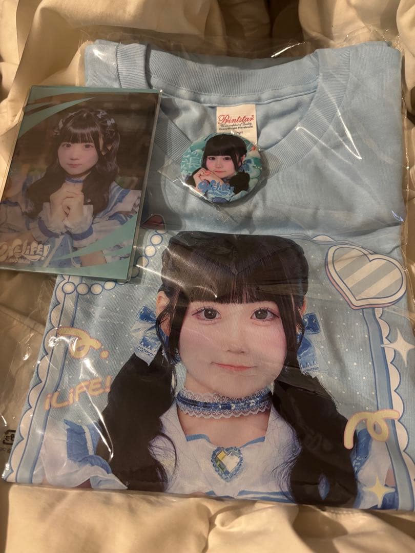 iLiFE! オンライン ガラポン 虹羽みに A賞 実写Tシャツ