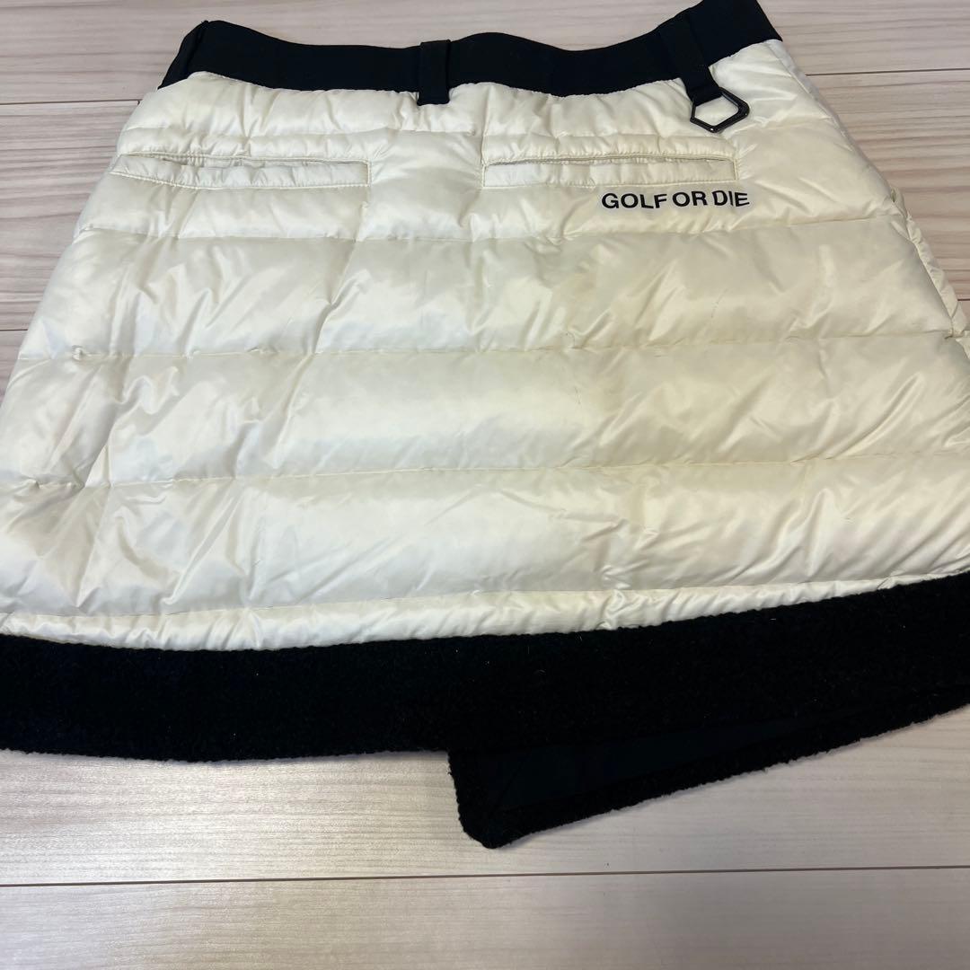 MARK & LONA ゴルフスカート ホワイト/ブラック　38 美品