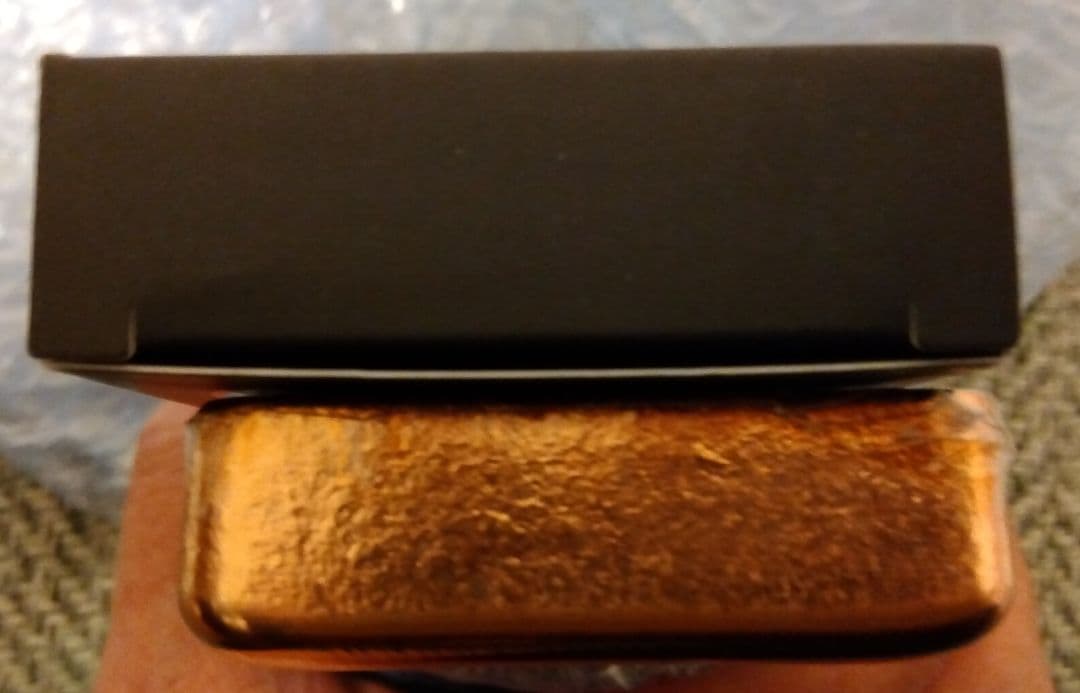 ポーランドゲルマニア純銅赤金 1キロ　キャストバー　ペーパーウエイト