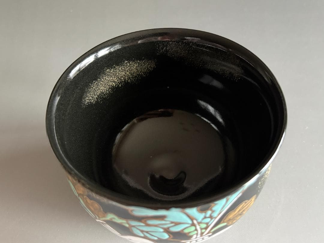 加藤永山　色絵白蕪　茶碗　茶道具