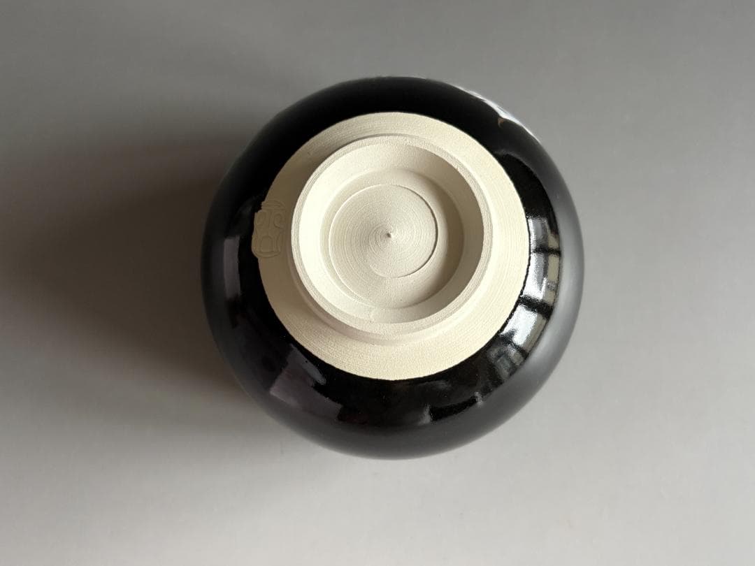 加藤永山　色絵白蕪　茶碗　茶道具