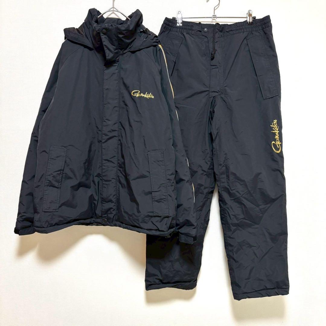 Gamakatsu ウィンドブレーカー ブラック 黒 L ジャージ 上下セット
