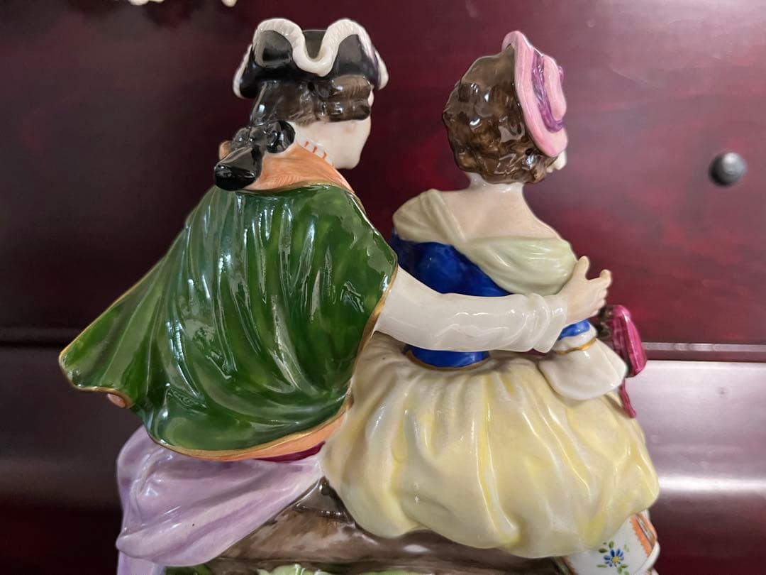 ロココ調 陶器 フィギュア 恋人たち
