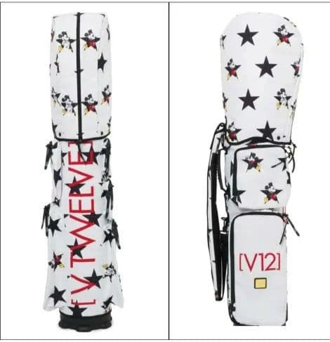 新品☆V12 ゴルフ ×ディズニーコラボ 8.5型 キャディバッグ☆ミッキー