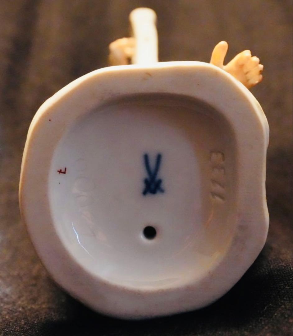 【美品 】マイセン 猿の楽団 ハープ ピンク 1級品