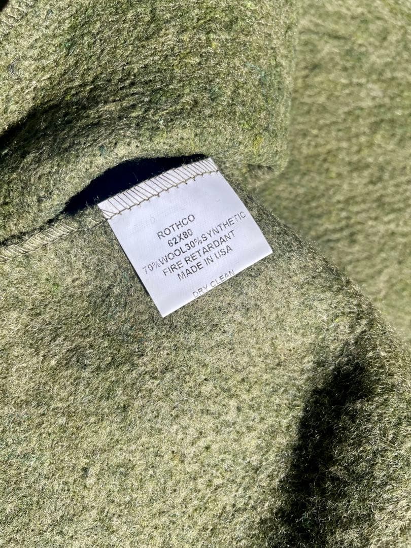 米軍放出未使用品 ROTHCO デッドストックブランケット US 米国製 ⑤