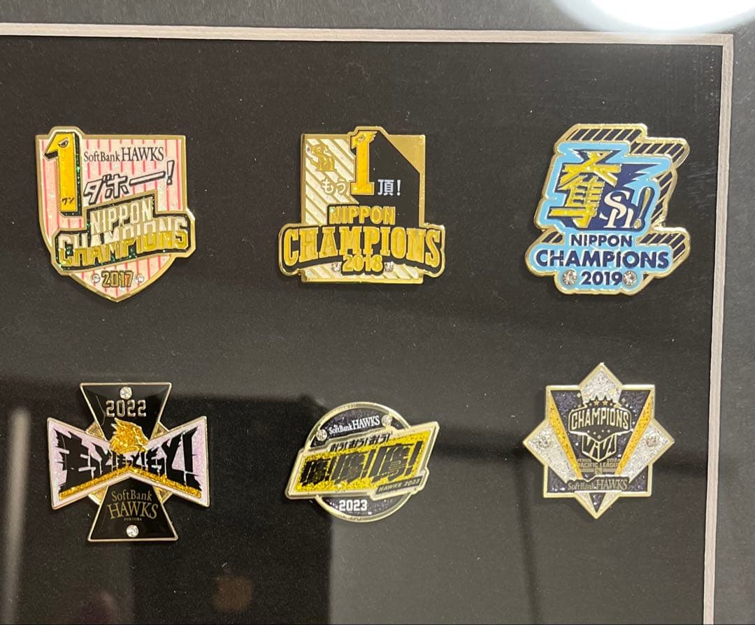福岡ソフトバンクホークス シーズンシート 継続 ピンバッジ 10年分