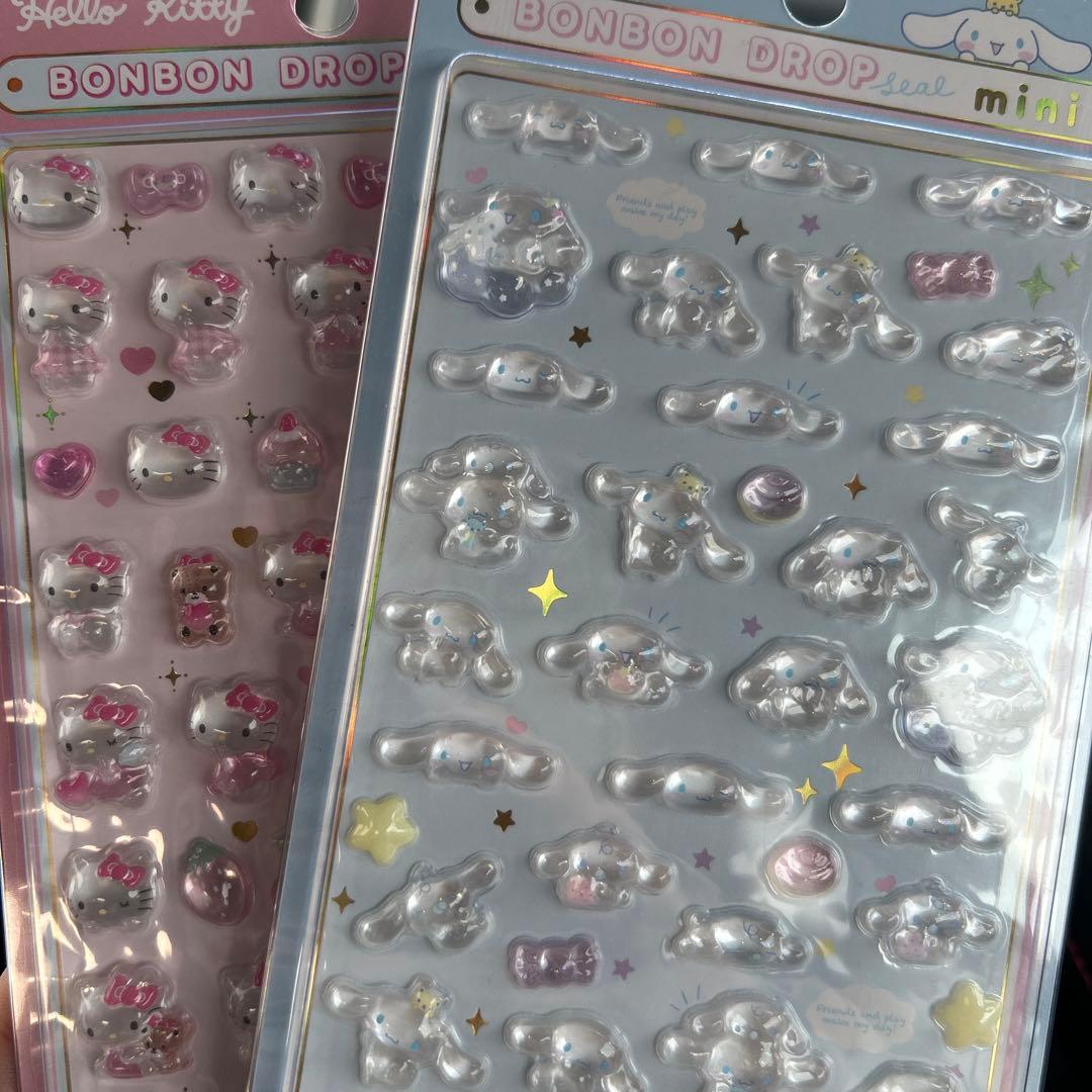 ハローキティ ボンボンドロップシール 2シートセット