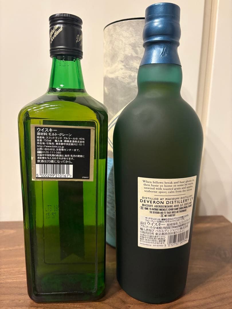 終売品セット パスポートスコッチ 旧ボトル ザ・デヴェロン 12年 セット