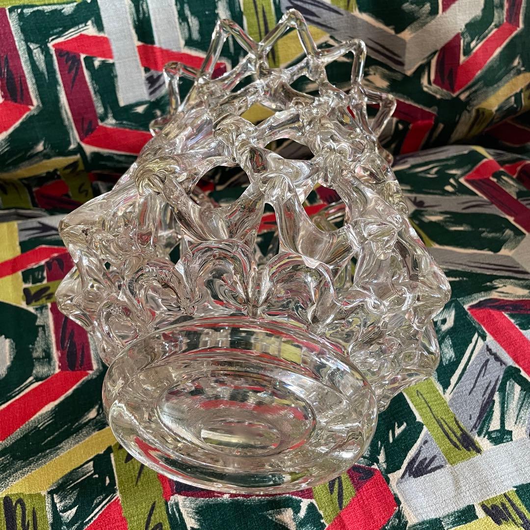 芸術品！50's〜アメリカンアンティーク　ガラスアート置物　ミッドセンチュリー