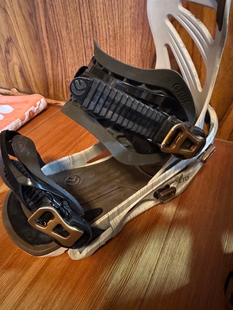 FLUX DS/LTD スノーボードビンディング ホワイト/ウッド メンズ M