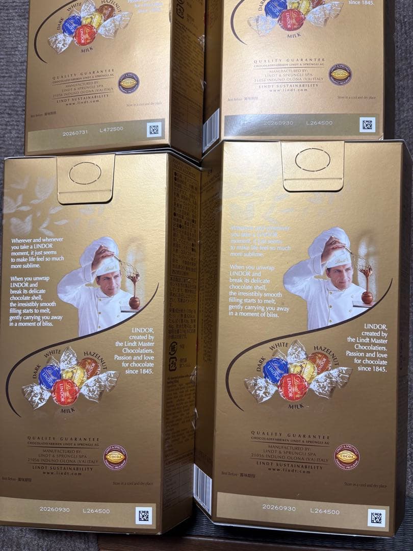 oページ。横取り禁止 リンツ リンドール アソート チョコレート（4箱）