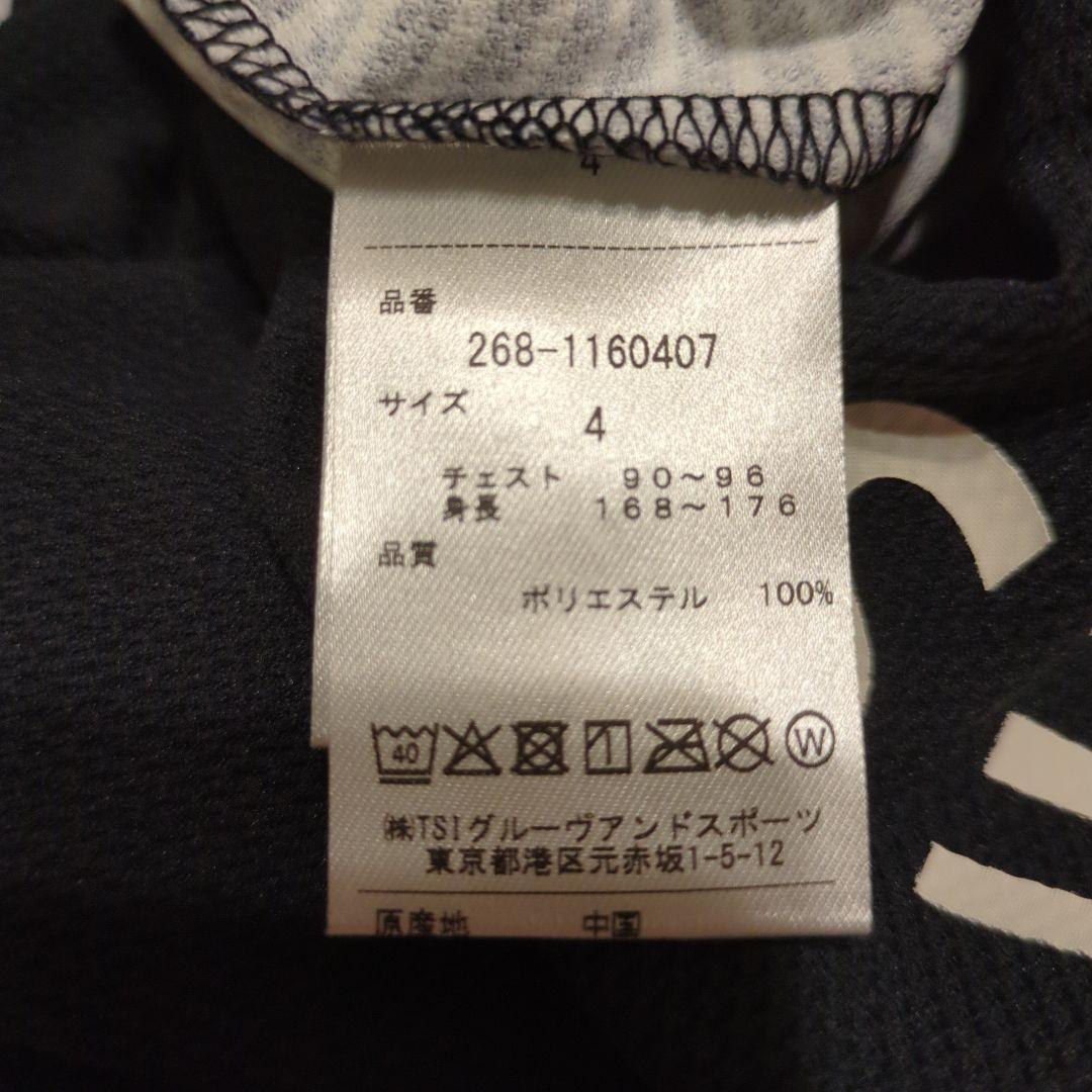 【値下げ】PÉARLY GATES ストライプ ポロシャツ ネイビー/ホワイト