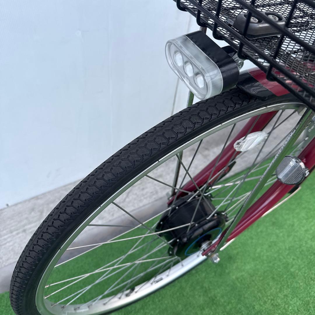 ブリヂストン アルベルト新型電動アシスト自転車26インチ レッド