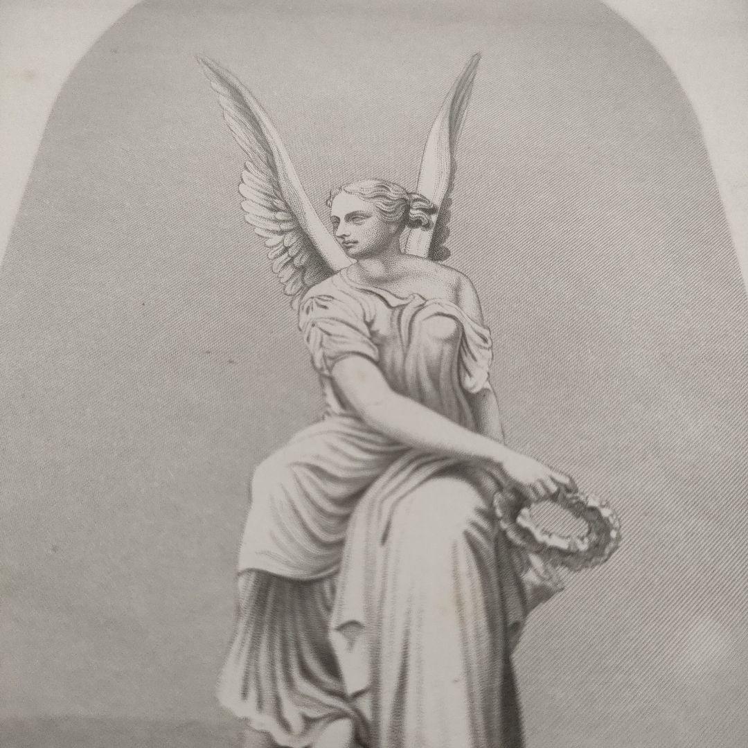 \"新品\"E.Roffeエドウィン ロッフェ　銅版画『勝利の女神』1800年代制作
