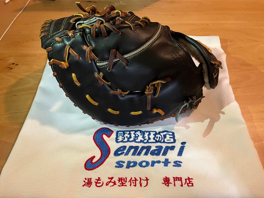 新品　湯もみ型付け済み　硬式ファーストミット　ハタケヤマ　K-F03