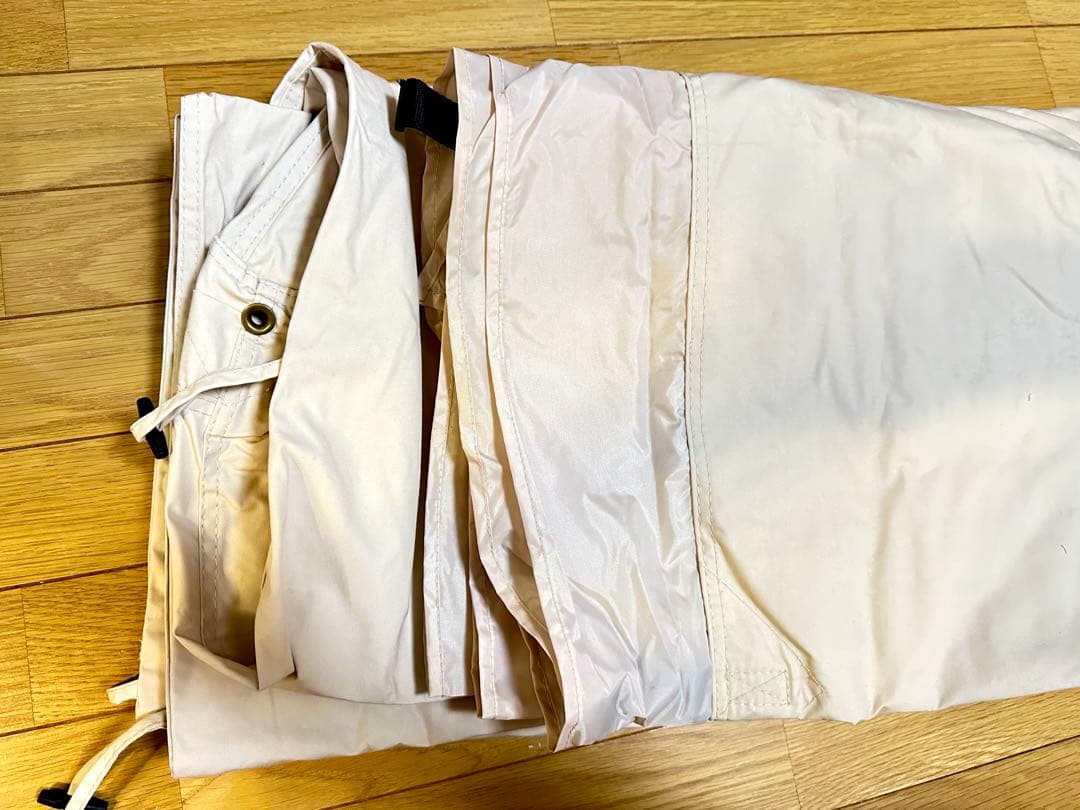 【未使用】TOMOUNT パップテント 軍幕　ベージュ/グランドシート付き