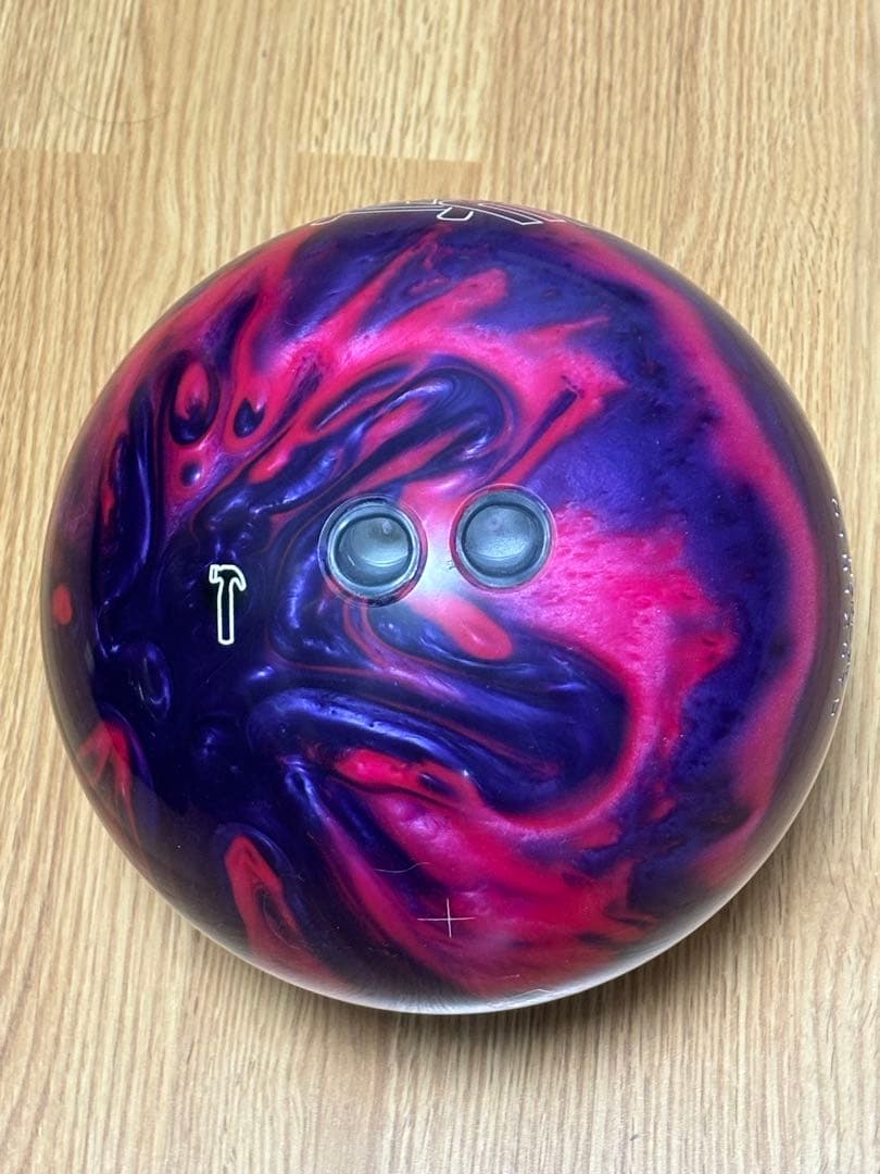 AXE & HAMMER ボウリングボール 紫赤マーブル