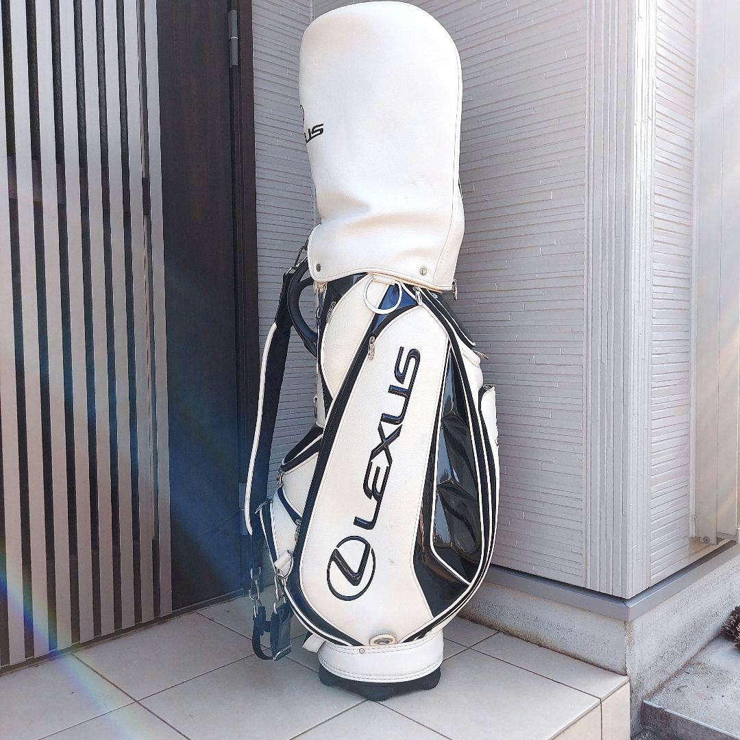 Lexus キャディバッグ ホワイト ブラック
