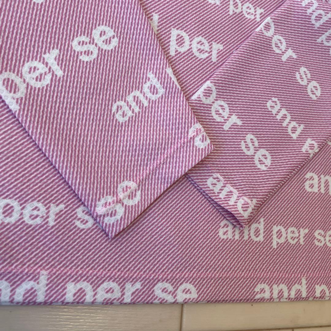 【未使用】and per se アンパスィ 長袖ハイネックシャツ Lサイズ