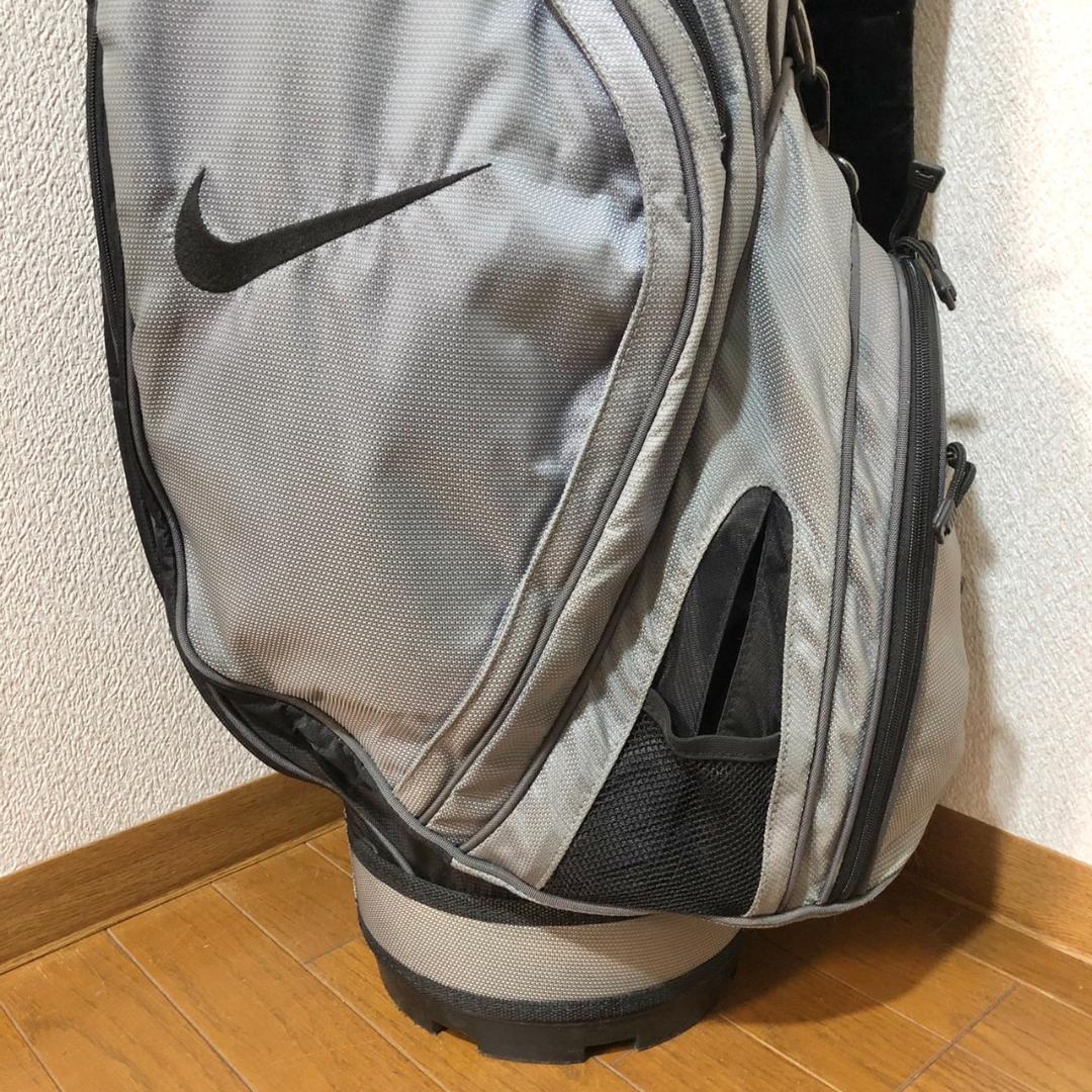 【希少】 NIKE ナイキ ゴルフ キャディバッグ カート型 6分割 グレー