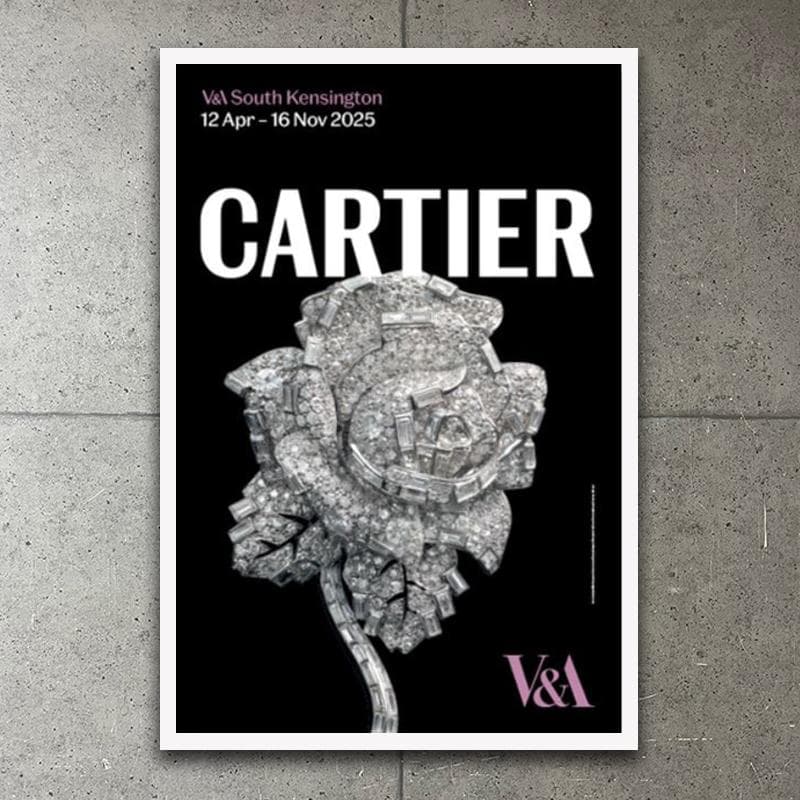 額装済/Cartier RoseClip カルティエコレクション/アートポスター