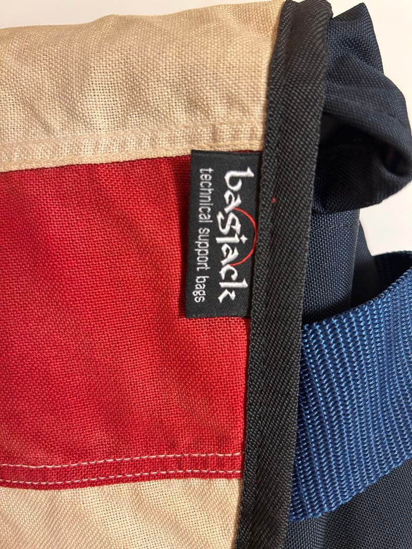 【一点物】BagJack メッセンジャーBag Flag/Navy