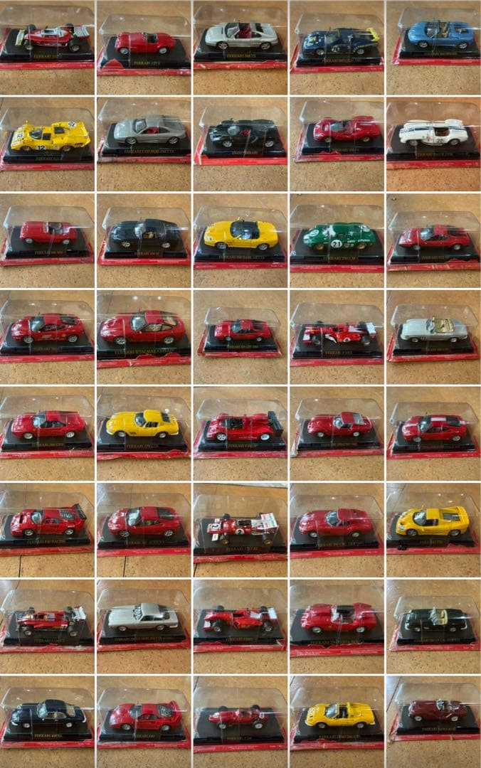 アシェット　フェラーリ 1/43 ミニカーコレクション まとめ売り（45台）