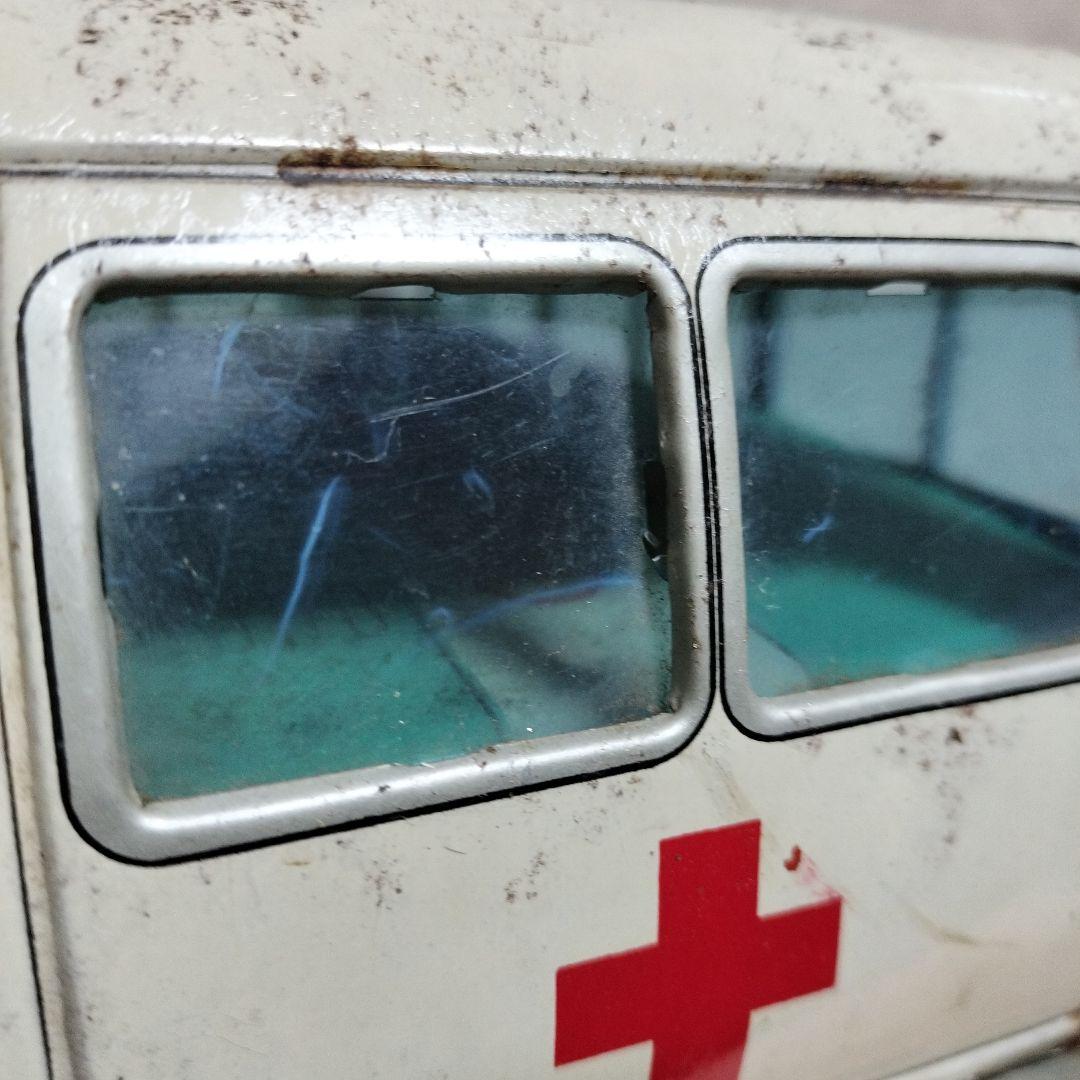 ヴィンテージブリキ玩具　マツダライトバス　救急車　浅草トーイ　昭和レトロ