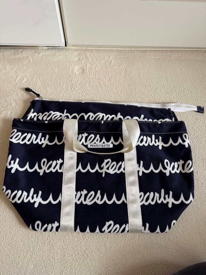 【美品】PEARLY GATES パーリーゲイツ ロッカーバッグ ネイビー 紺