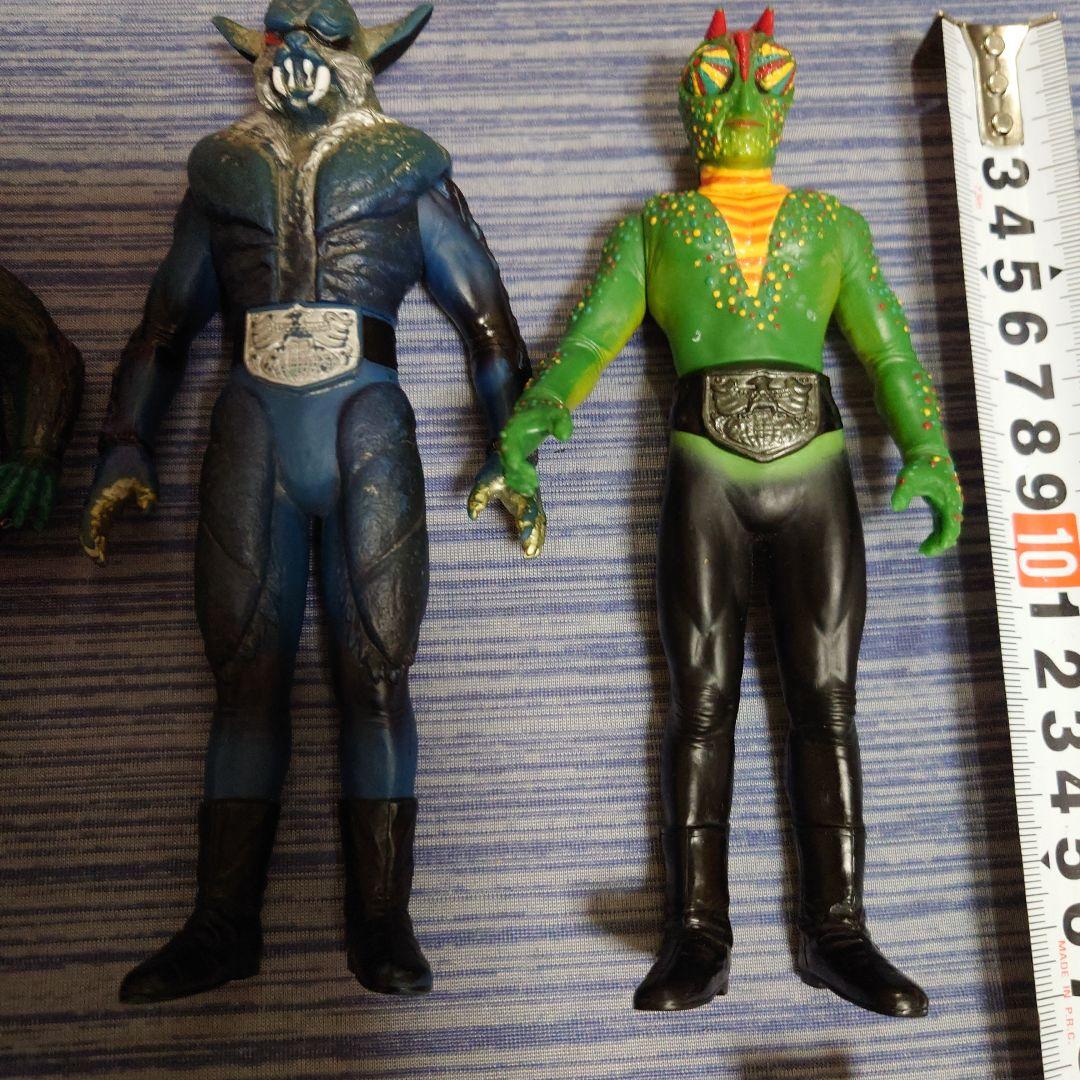 仮面ライダー　ソフビ　まとめ売り　昭和　怪人　ショッカー　約17cm　フィギュア