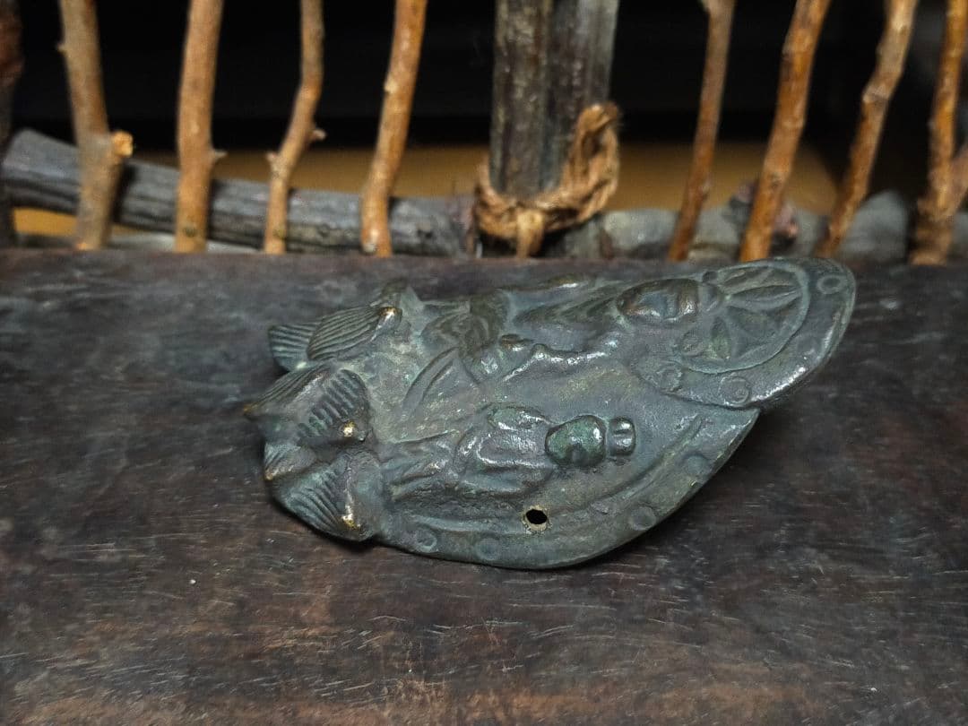 ♥銅製　仏像　掛仏　三尊像　お釈迦様　観音像　骨董品