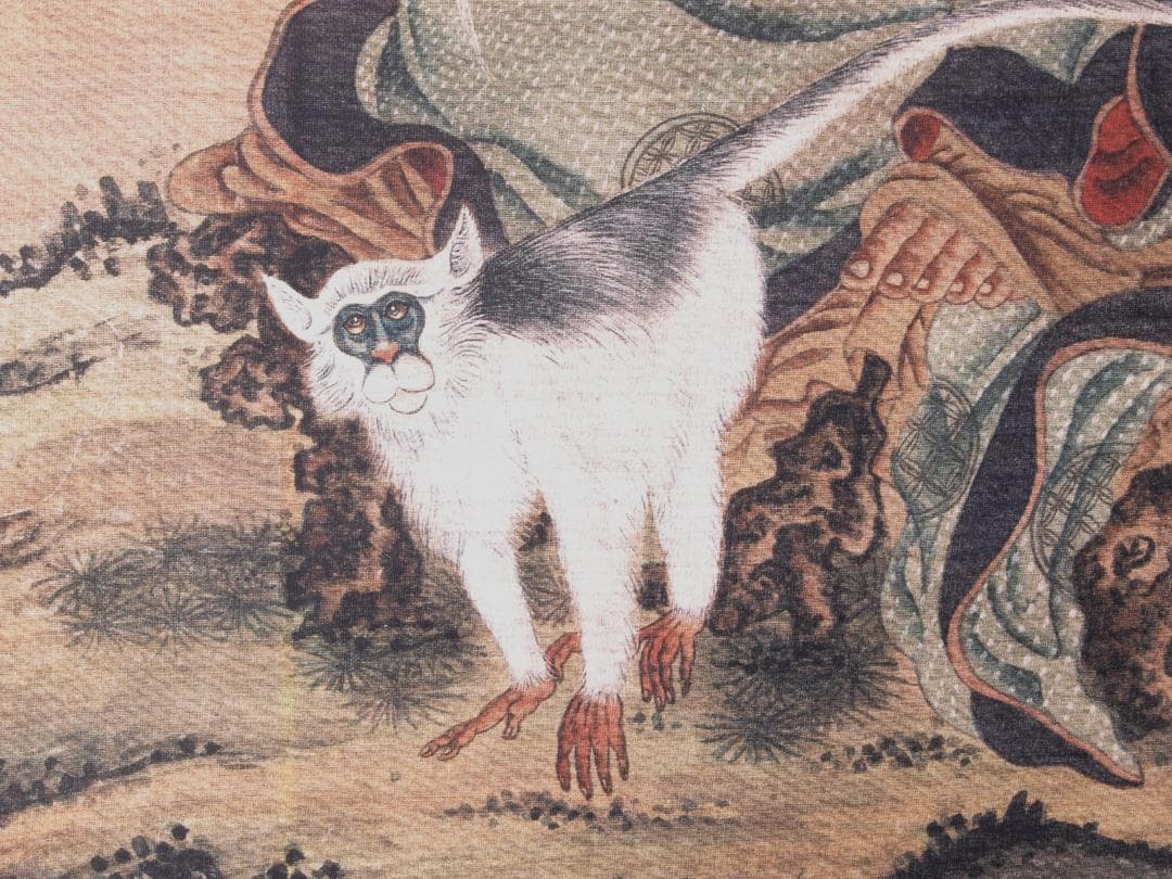 中国　唐時代　呉道子掛け軸　骨董品　肉筆保証 AK1100C11-3