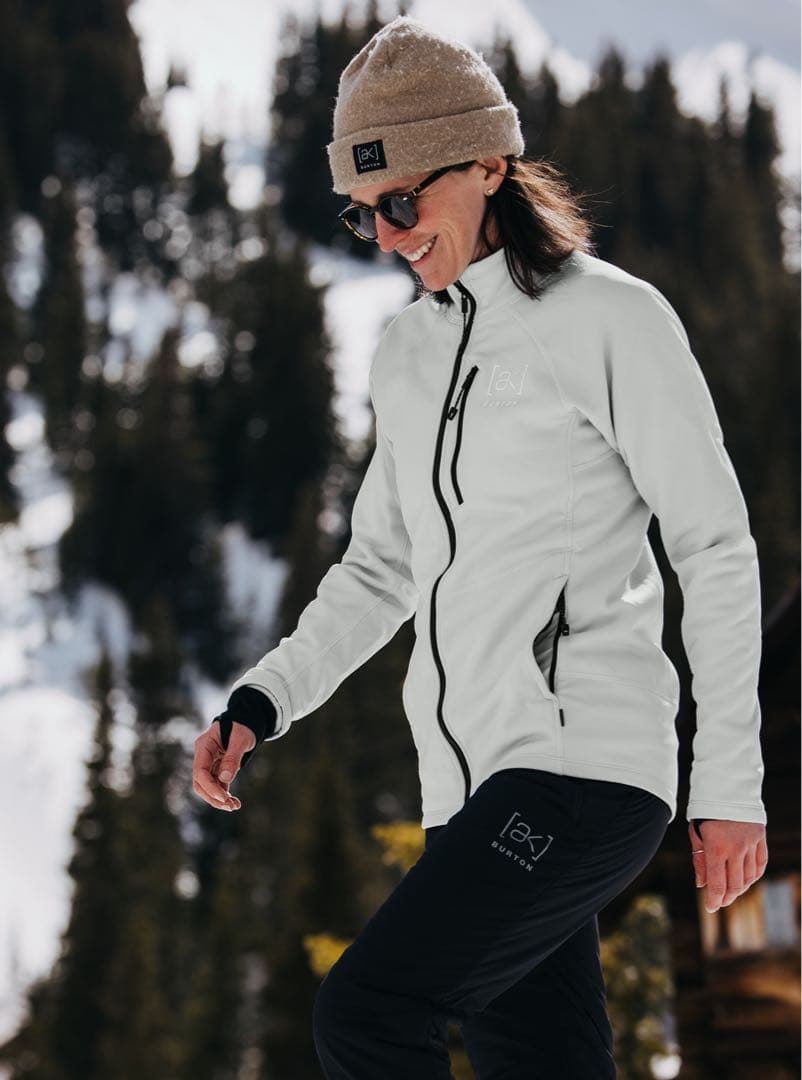 バートン ak レディース フリース ジャケット 白 Burton スノーボード