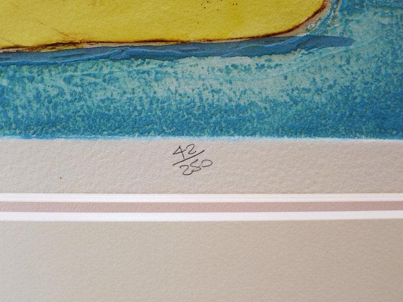 マーク・スペイン／銅版画「フルーツボウル」／直筆サイン・エディション有り／額装品