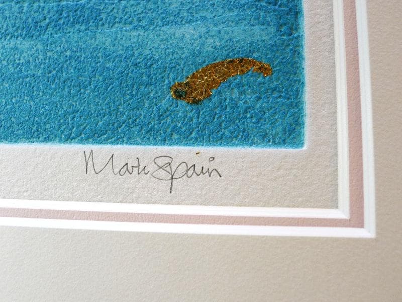 マーク・スペイン／銅版画「フルーツボウル」／直筆サイン・エディション有り／額装品