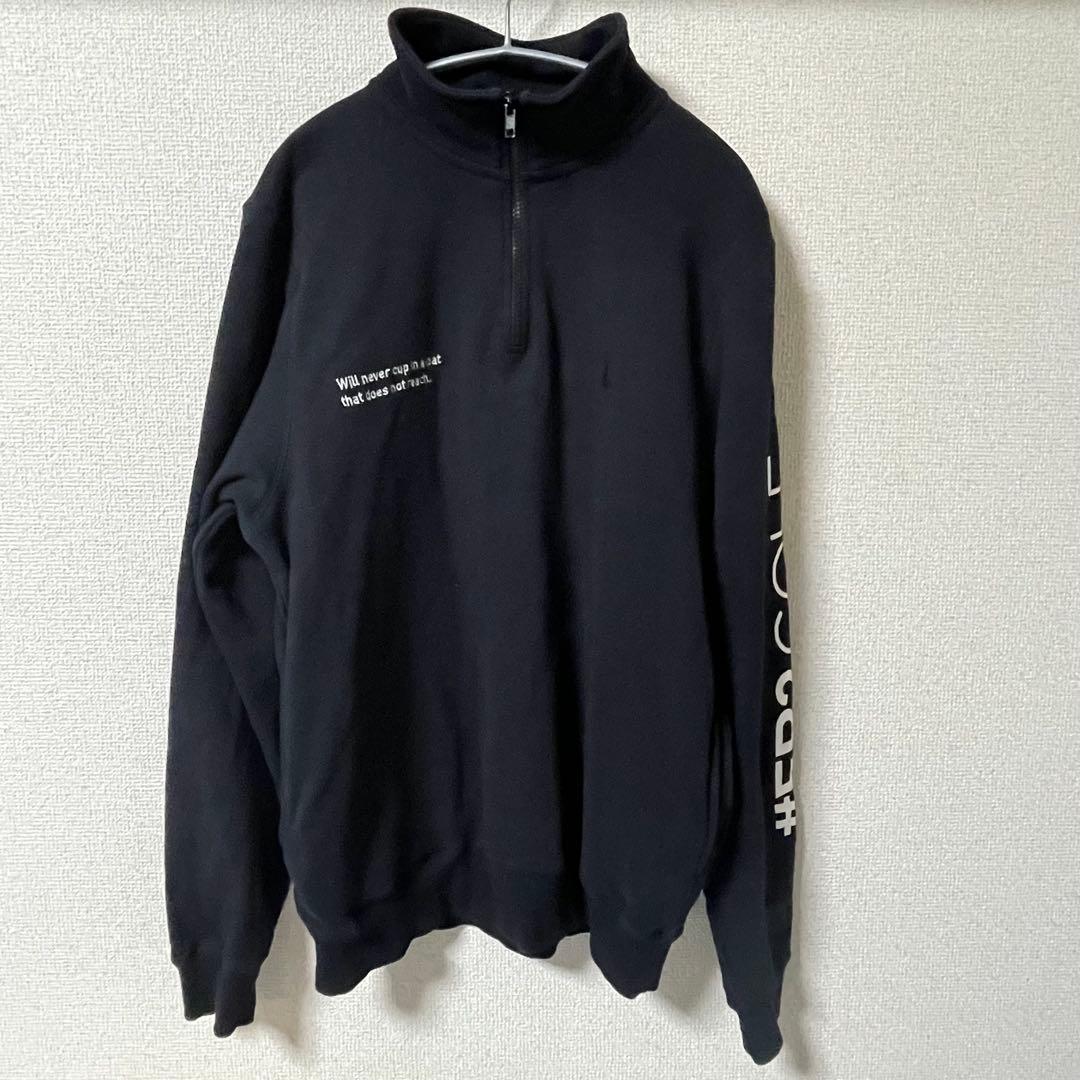 FR2 GOLF　ハーフジップ　スウェット　プルオーバー　長袖　黒　M