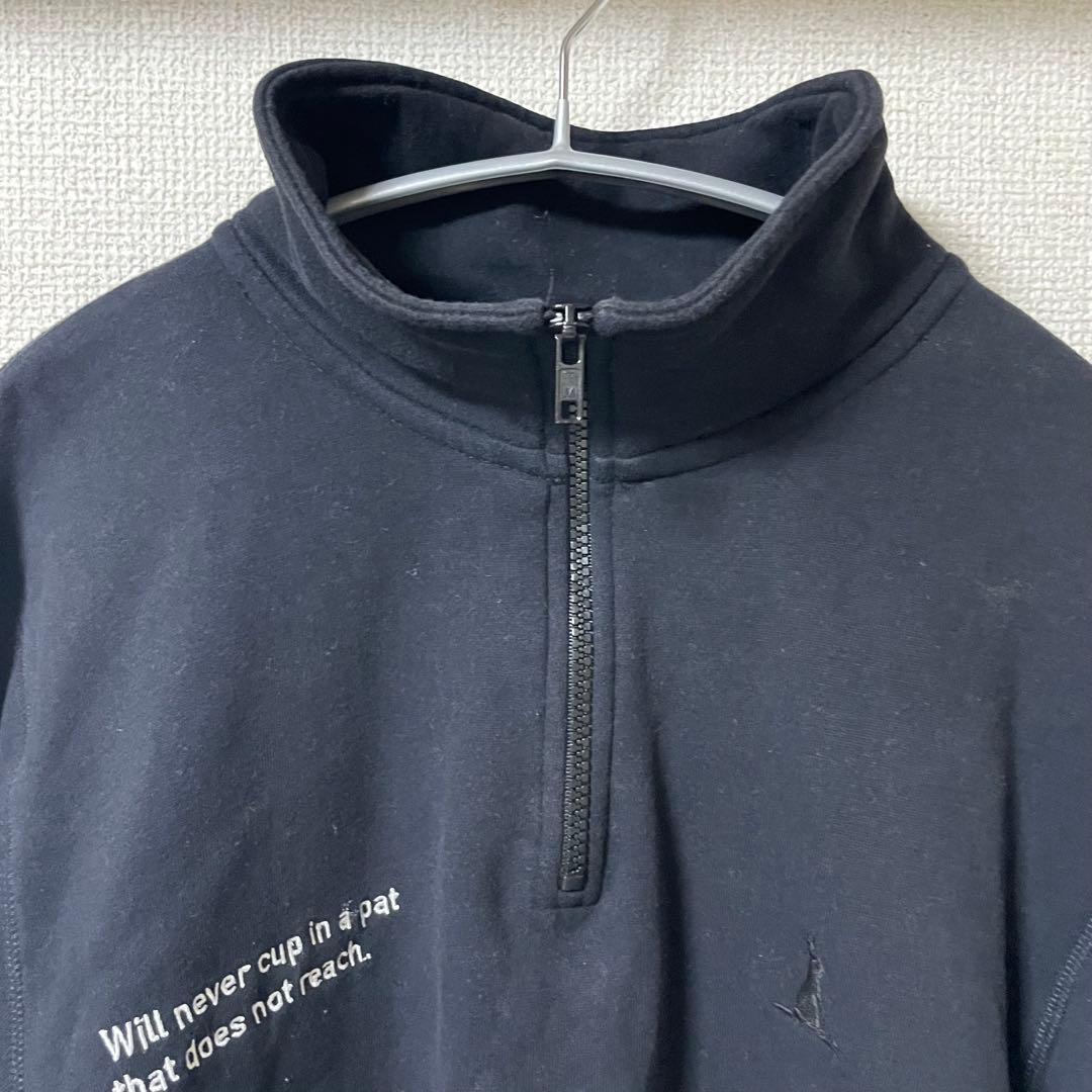 FR2 GOLF　ハーフジップ　スウェット　プルオーバー　長袖　黒　M