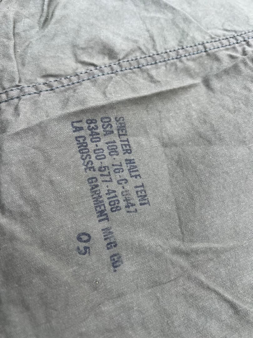 米軍 軍幕 US パップテント シェルターハーフ 70年代 #10