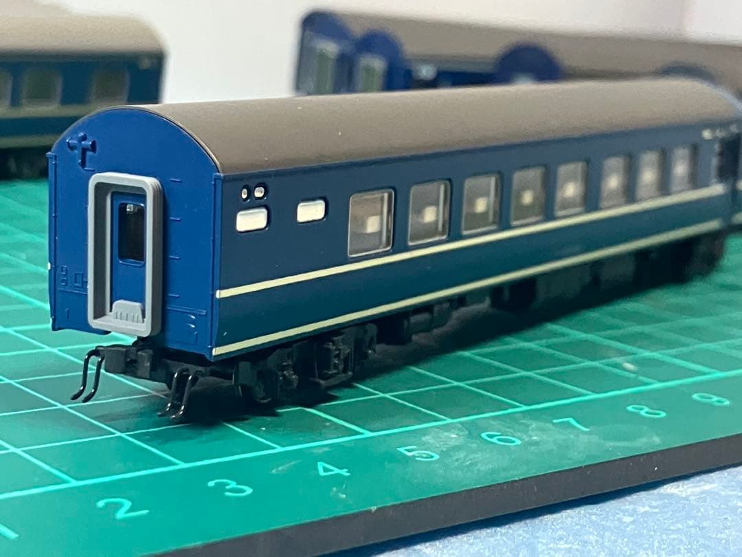 KATO Nゲージ　20系客車　電源車カニ22-2など10両 とバックサイン