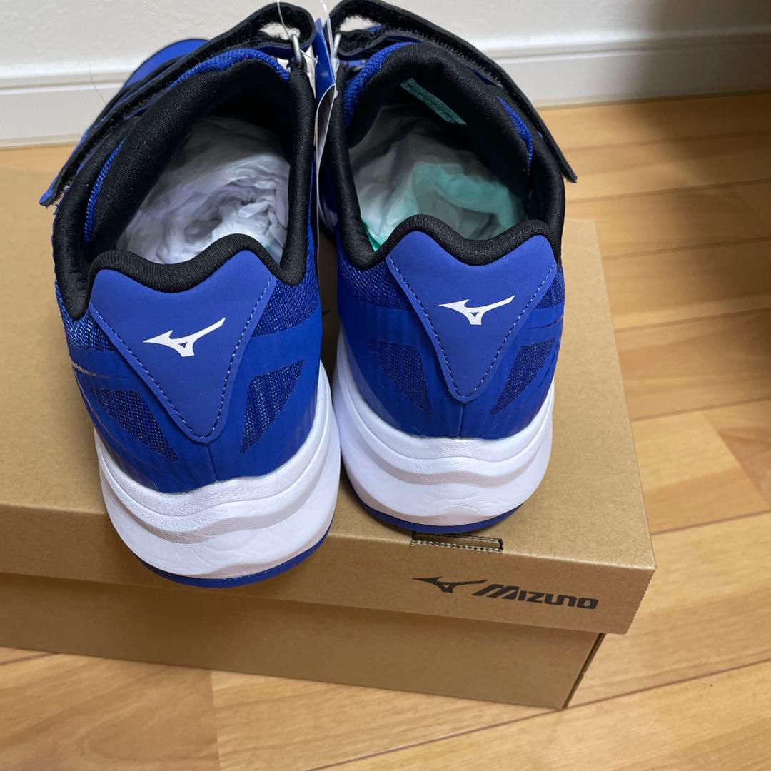 ミズノ　トレーニングシューズ ブルーホワイト