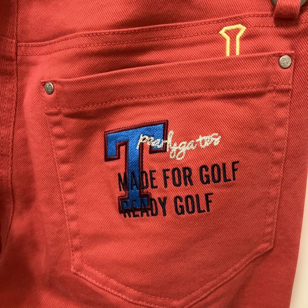 パーリーゲイツ　ゴルフ用レッドパンツ